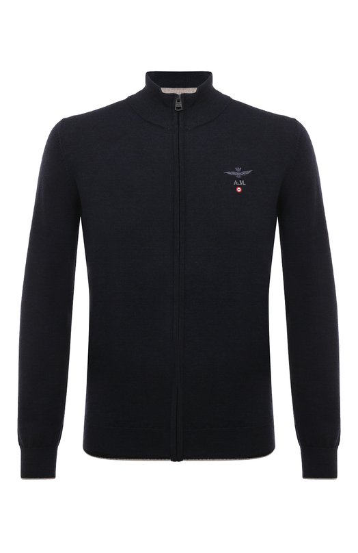 Шерстяной кардиган Aeronautica Militare 232/MA1390L415 Синий 232/MA1390L415