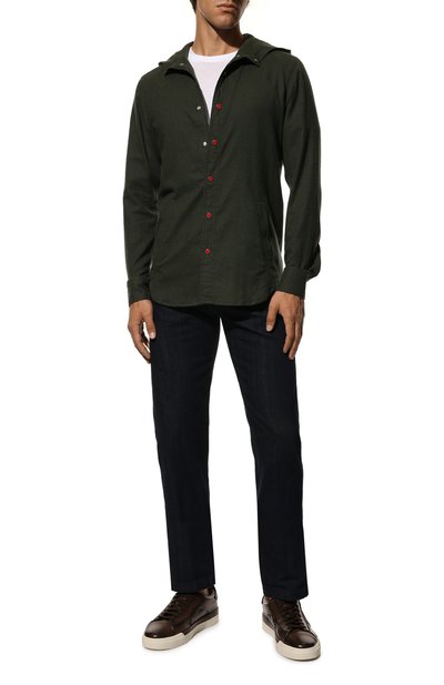 Кожаные кеды SANTONI, арт. MBGT21730PATBDBNT50, фото 2