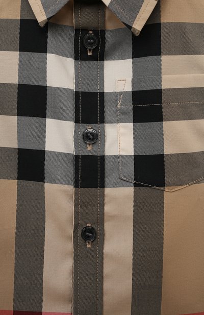 Хлопковая рубашка BURBERRY, арт. 8040987, фото 3