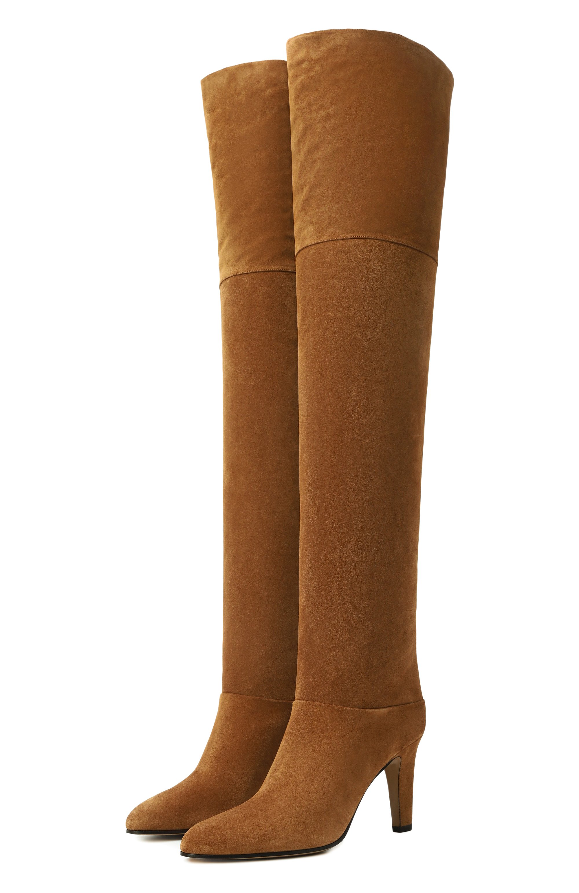 Замшевые ботфорты eve CHLOÉ, арт. CH25W03PRY, фото 1