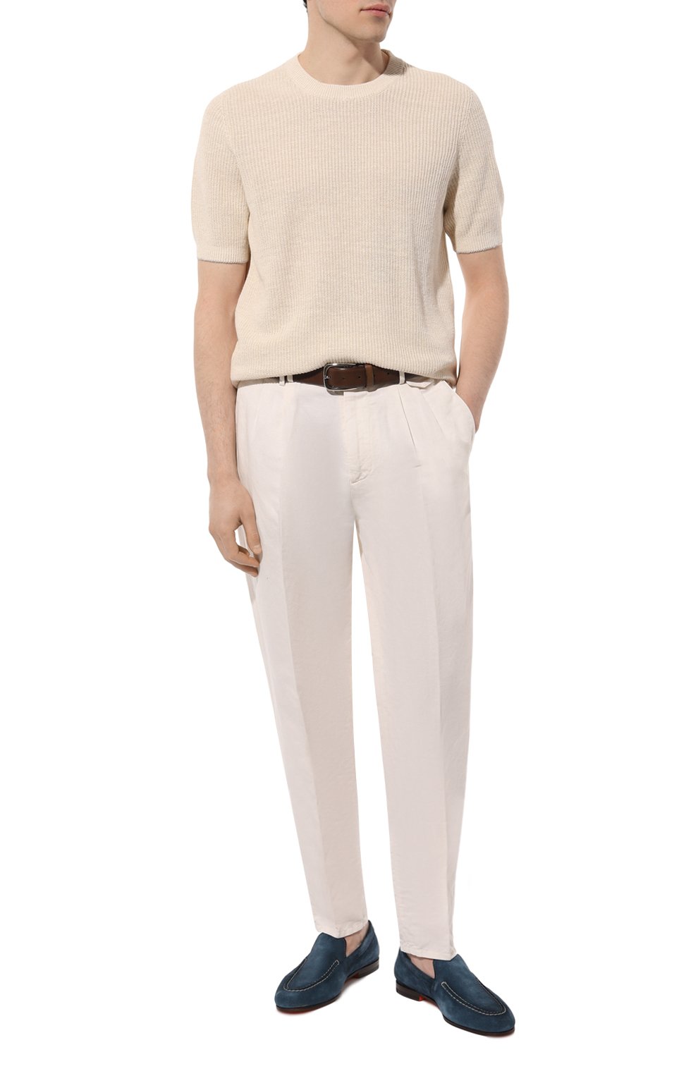 Джемпер изо льна и хлопка BRUNELLO CUCINELLI, арт. M2L70B2257, фото 2