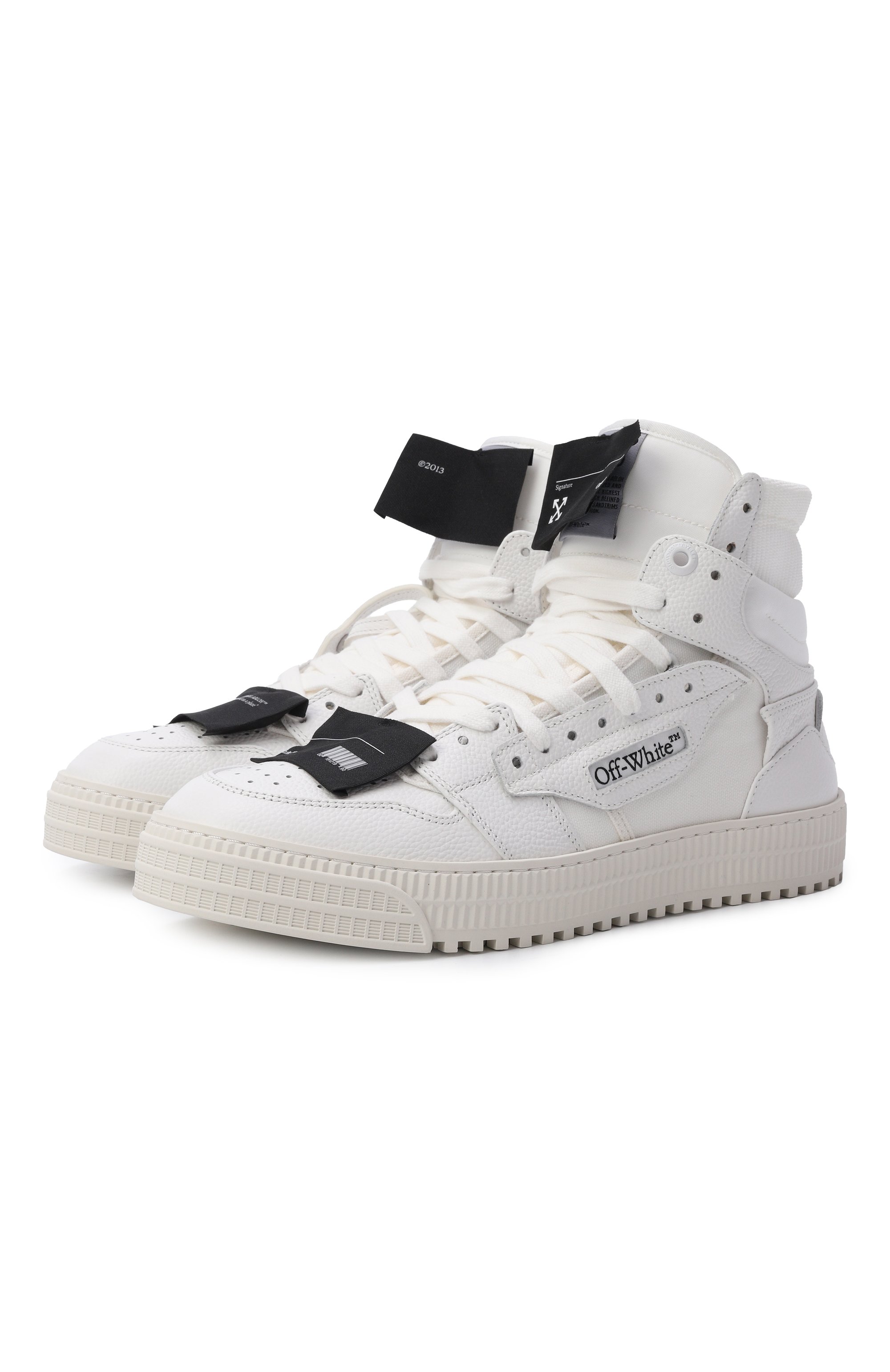 Комбинированные кеды 3.0 off court OFF-WHITE, арт. 0MIA065C99LEA006, фото 1