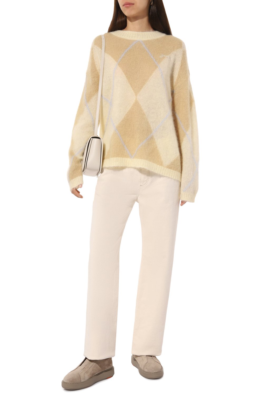 Замшевые кеды SANTONI бежевого цвета по цене 69950 руб., арт. WBCG61265TARPSAP, фото 2 Замшевые кеды SANTONI, арт. WBCG61265TARPSAP, фото 2