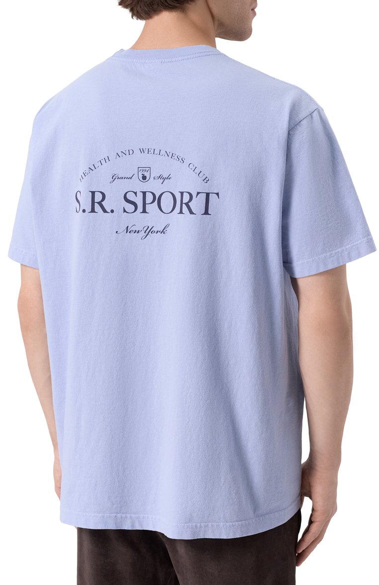 Хлопковая футболка SPORTY AND RICH, арт. T0043612201BL59, фото 1