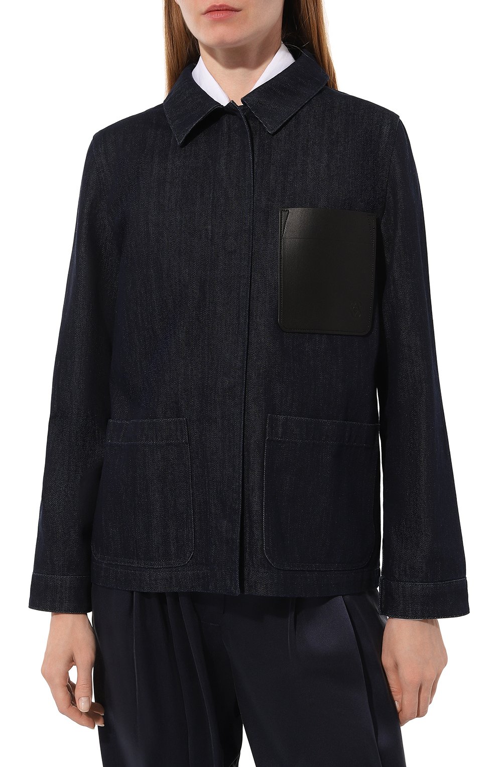 Джинсовая куртка YS ARMY PARIS темно-синего цвета по цене 123500 руб., арт. 24EFV02369B06W, фото 3 Джинсовая куртка YS ARMY PARIS, арт. 24EFV02369B06W, фото 3