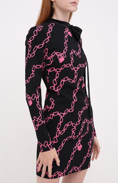Платье из вискозы REDVALENTINO черного цвета по цене 47500 руб., арт. UR3VAR35/57F, фото 3 Платье из вискозы REDVALENTINO, арт. UR3VAR35/57F, фото 3