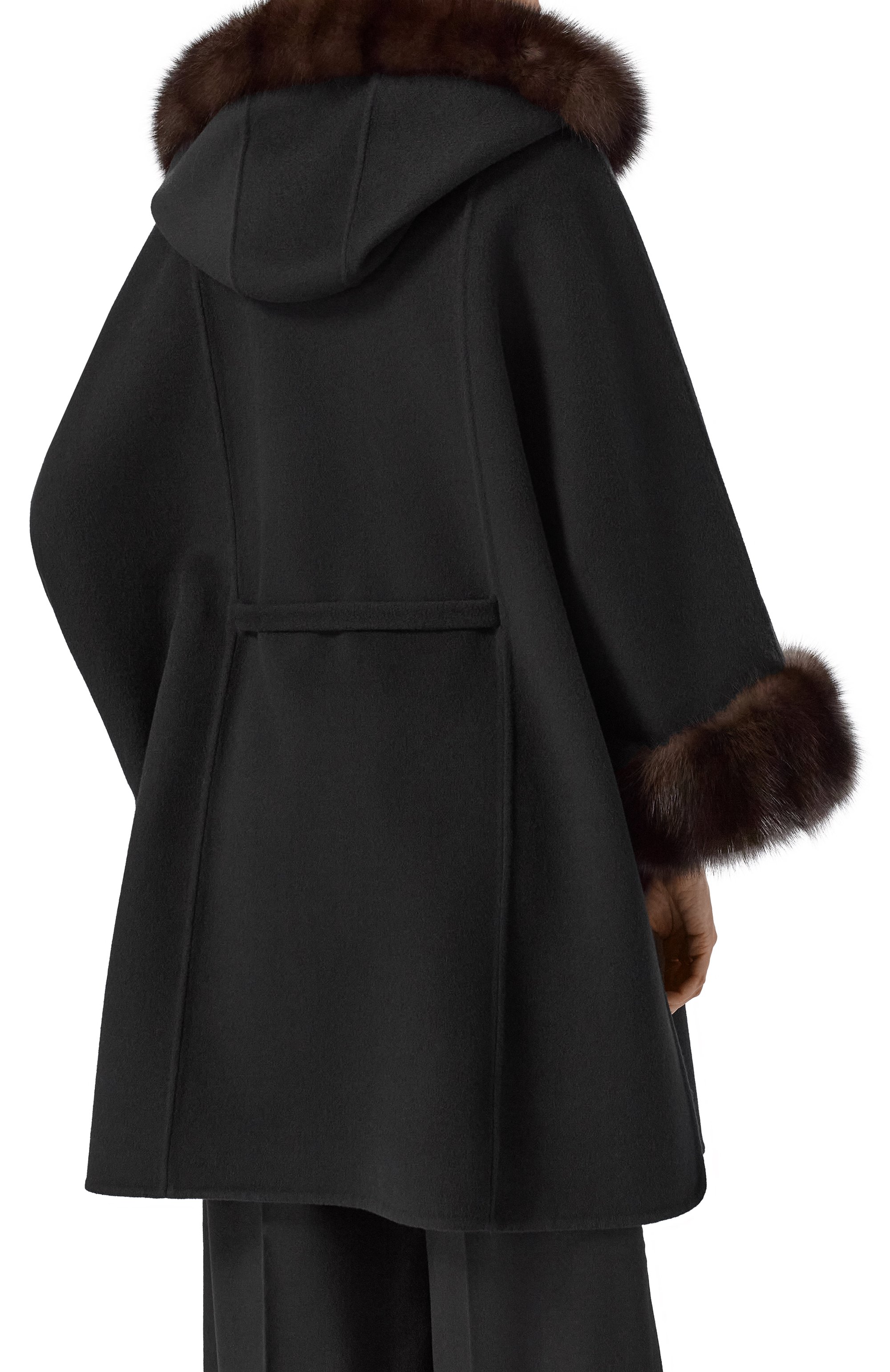 Пальто из шерсти и кашемира с отделкой из соболя MVST, арт. FTBKB-Y681SB/LP1432, фото 4