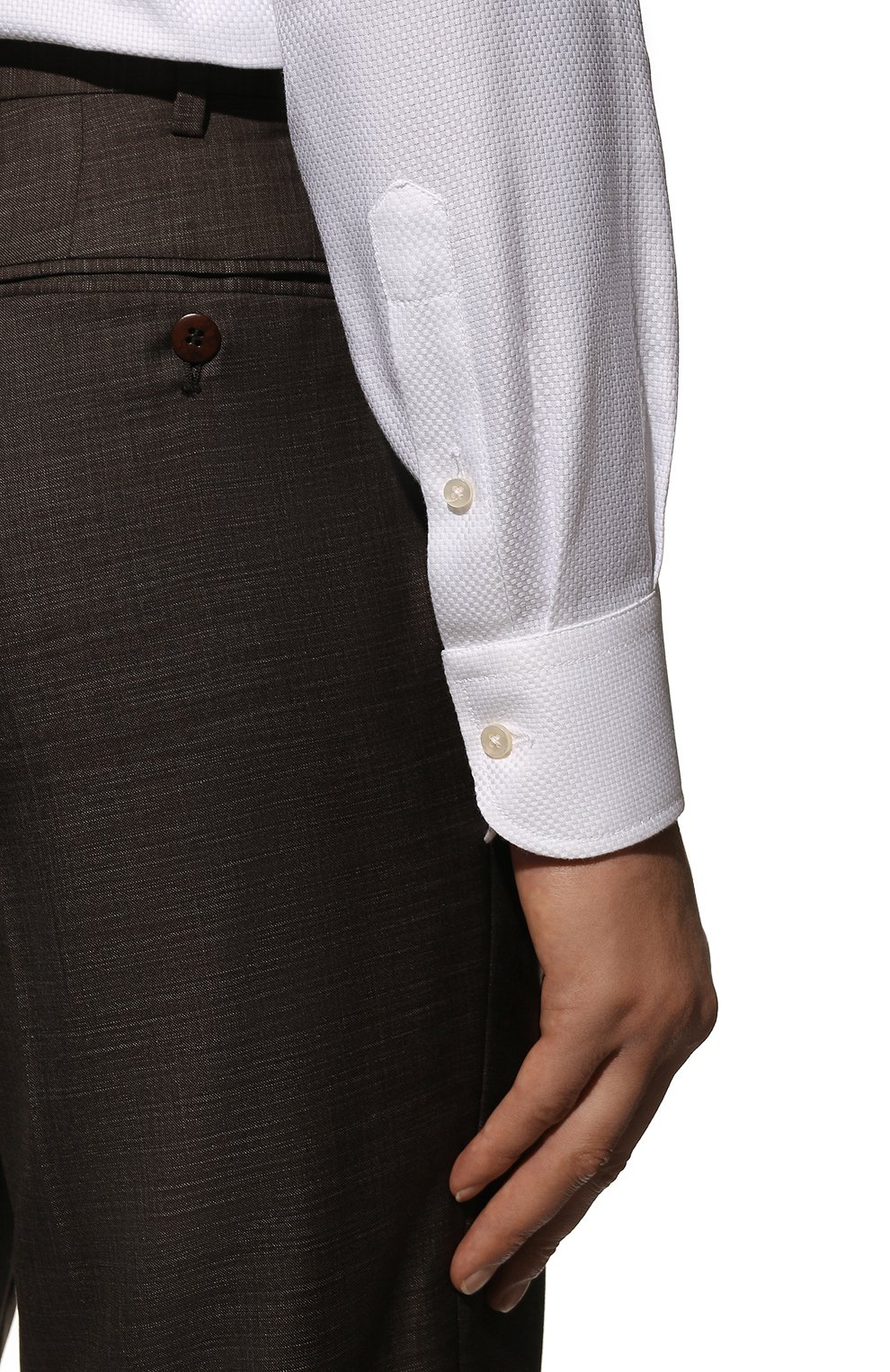 Хлопковая сорочка BROUBACK белого цвета по цене 14950 руб., арт. ASC-NISIDA-570/FIRENZE 223, фото 6 Хлопковая сорочка BROUBACK, арт. ASC-NISIDA-570/FIRENZE 223, фото 6