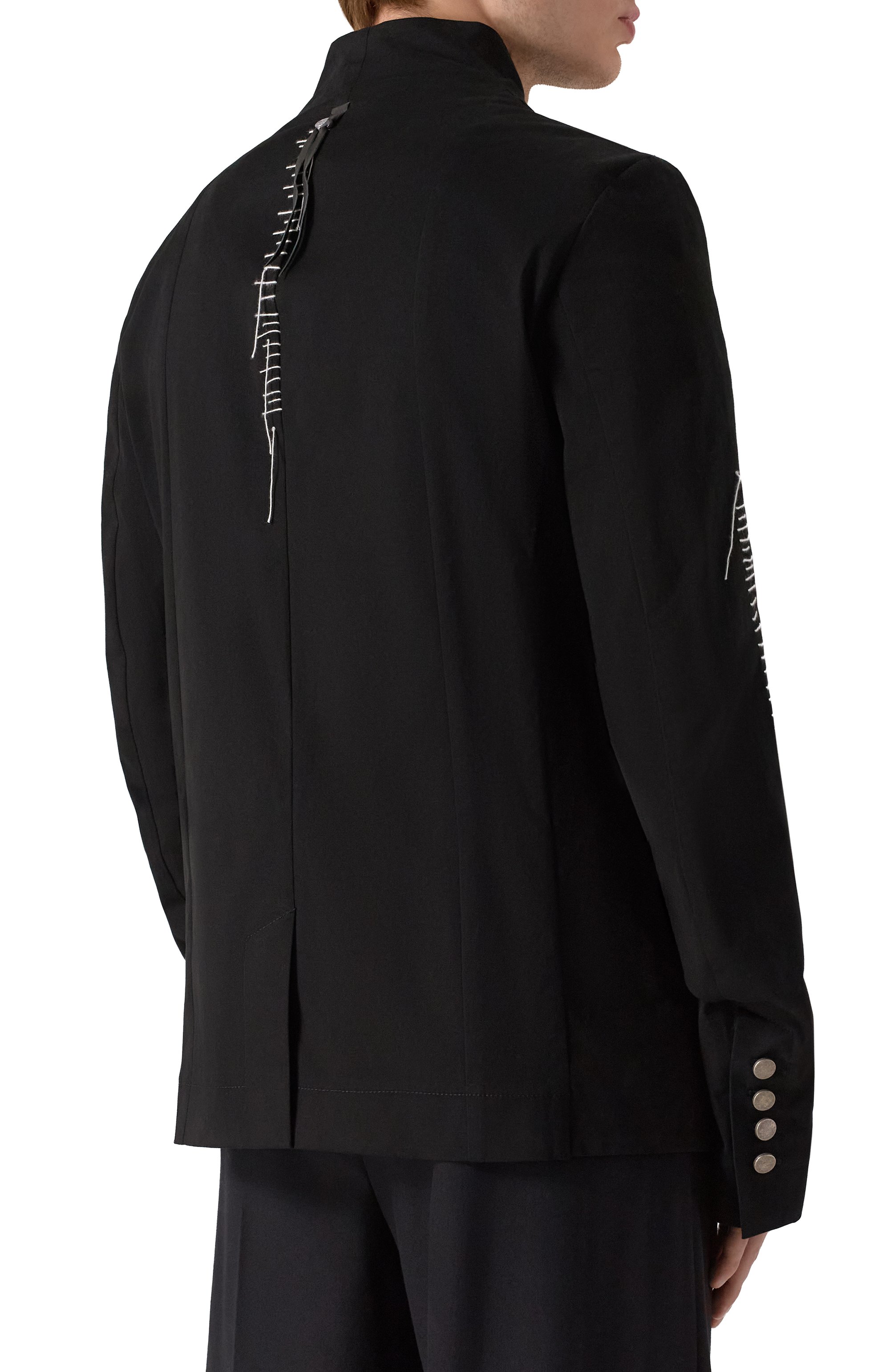 Хлопковый пиджак 139DEC, арт. SUT634-BK, фото 4