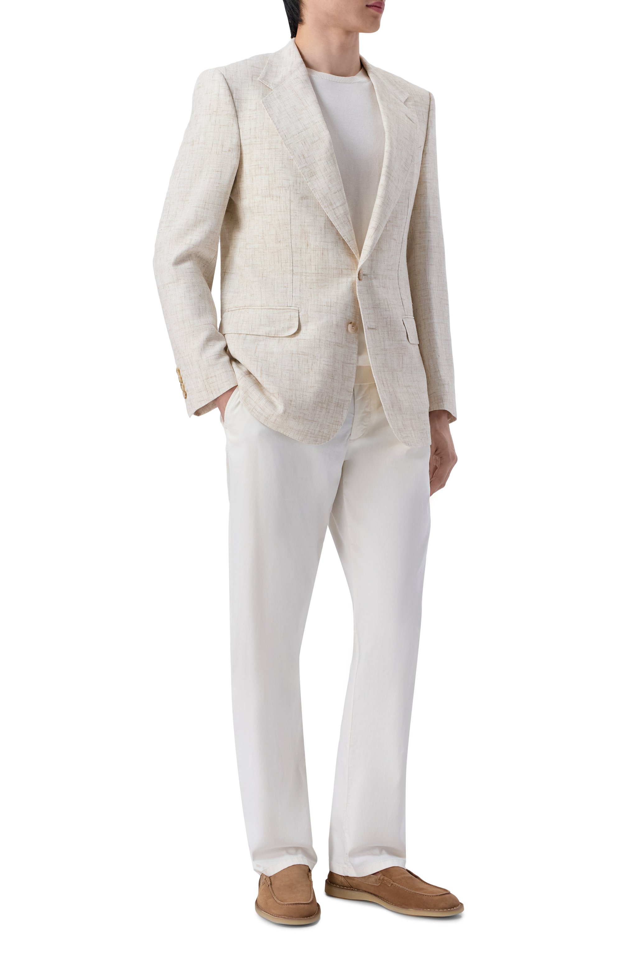 Пиджак из вискозы и льна DOLCE & GABBANA, арт. G2WJ6T/HUMWB, фото 2