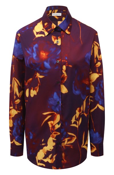 Женская хлопковая рубашка DRIES VAN NOTEN, арт. 211-10779-2084