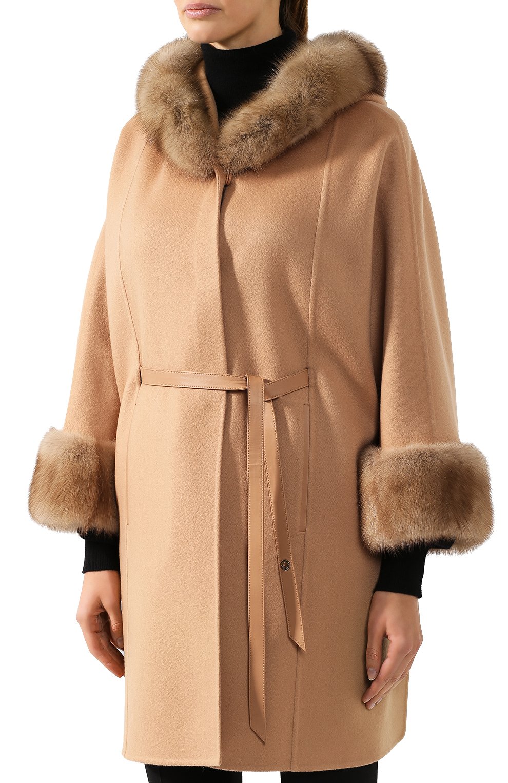 Кашемировое пальто LORO PIANA бежевого цвета по цене 2140000 руб., арт. FAG4623, фото 3 Кашемировое пальто LORO PIANA, арт. FAG4623, фото 3