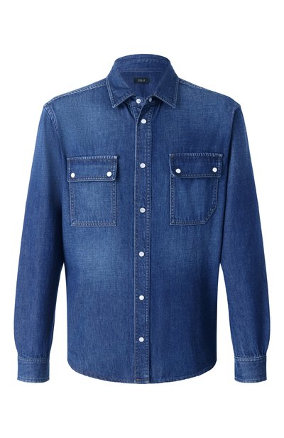 Мужская джинсовая рубашка ZILLI, арт. JPS002M010010001S