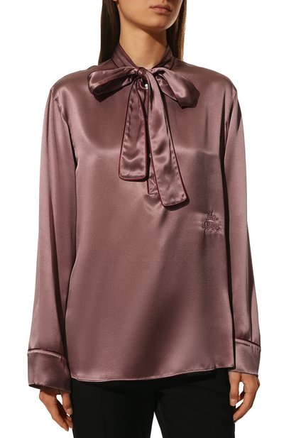 Шелковая блузка DOLCE & GABBANA, арт. F72K0Z/GD19T/0UTLET AW22-23, фото 3