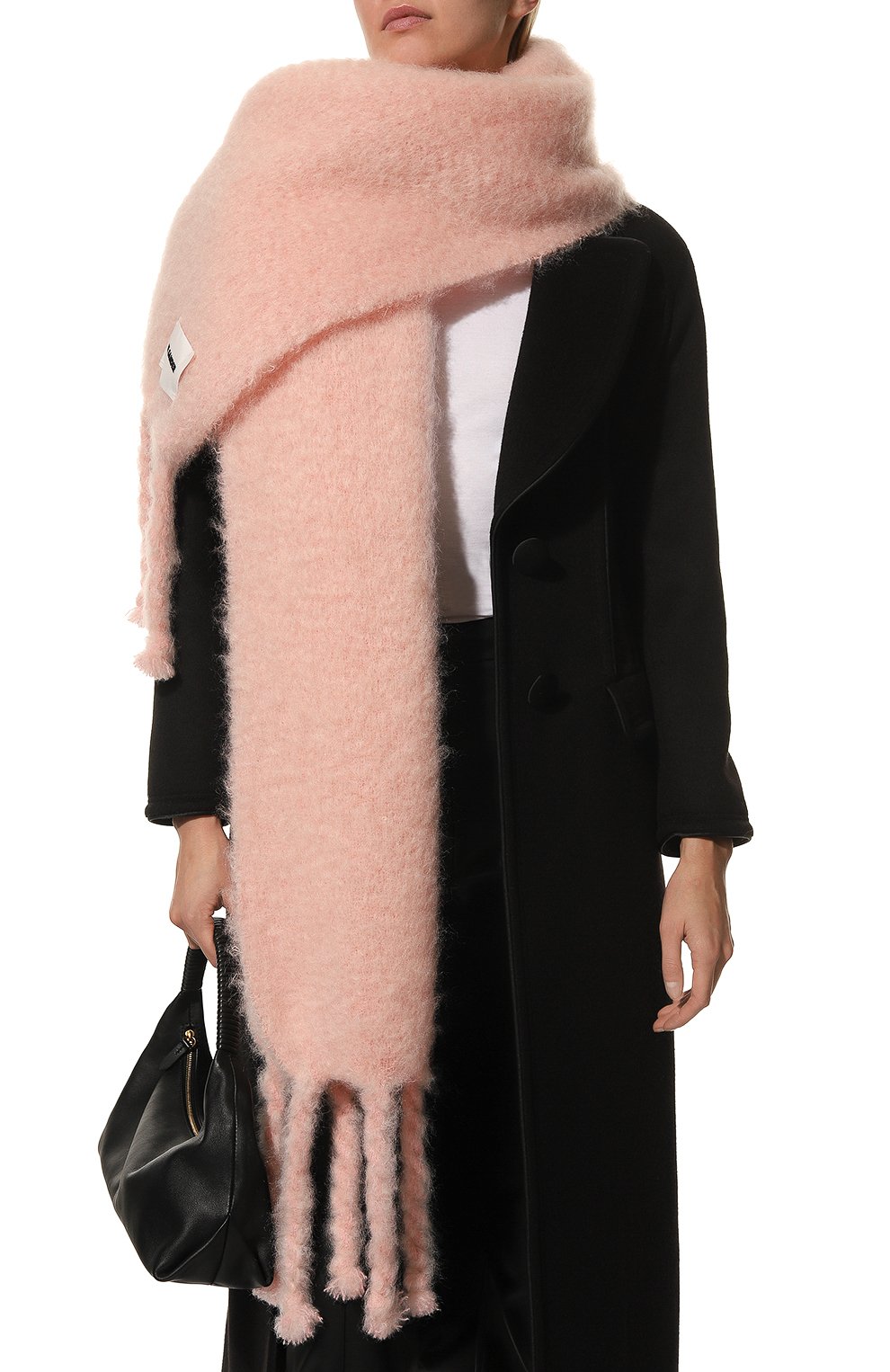 Шарф JIL SANDER светло-розового цвета по цене 55750 руб., арт. J03TE0010-J40075, фото 2 Шарф JIL SANDER, арт. J03TE0010-J40075, фото 2
