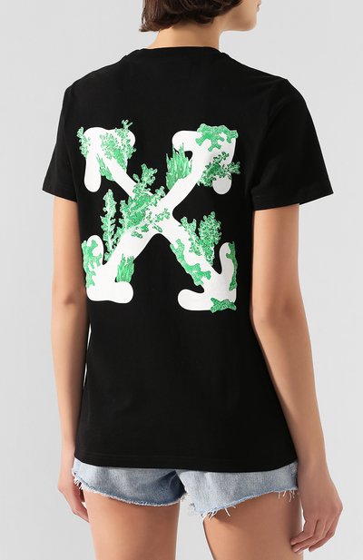 Хлопковая футболка OFF-WHITE, арт. 0WAA049R20B070391001, фото 4