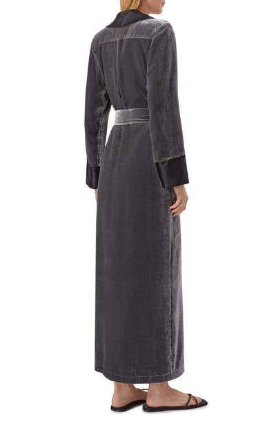 Халат из вискозы и шелка MARJOLAINE, арт. 5BRU2203, фото 3