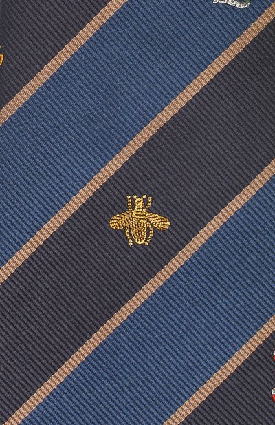 Шелковый галстук GUCCI синего цвета по цене 25920 руб., арт. 545077/4E002, фото 3 Шелковый галстук GUCCI, арт. 545077/4E002, фото 3