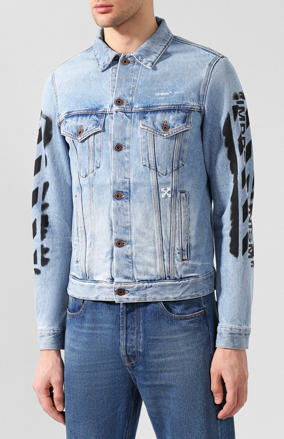 Джинсовая куртка OFF-WHITE, арт. 0MYE005R193860157310, фото 3