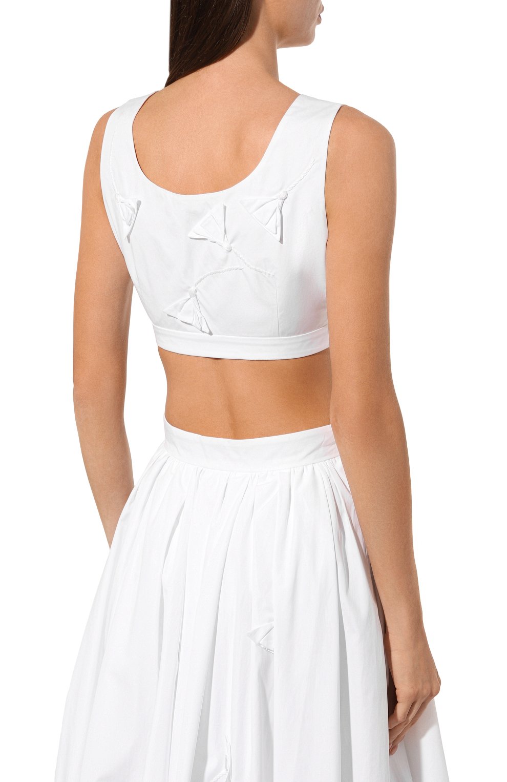 Хлопковый бра-топ PRADA, арт. P926IR-1ZBP-F0009-211, фото 4