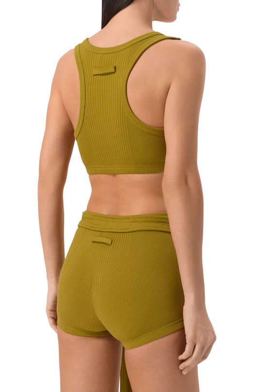 Хлопковый топ Jean Paul Gaultier 26/01-W-T0430/J014 Хаки  26/01-W-T0430/J014 Фото 4