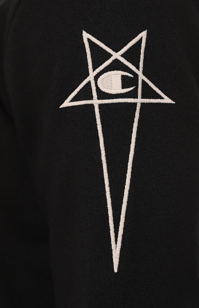 Хлопковая толстовка rick owens x champion RICK OWENS, арт. CM02C9221/CHFE, фото 5