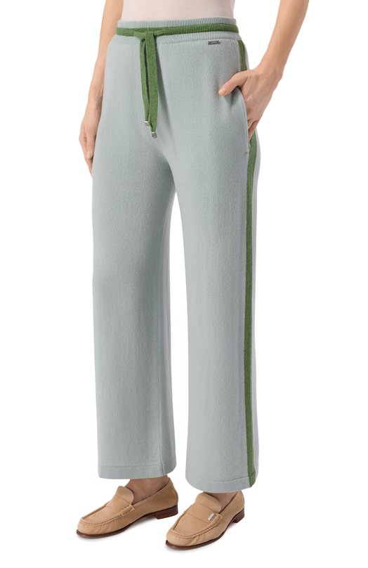 Кашемировые брюки Kiton D61742 Голубой  D61742 Фото 3