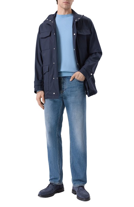 Хлопковый джемпер MVST MS61-653MU Голубой  MS61-653MU Фото 2