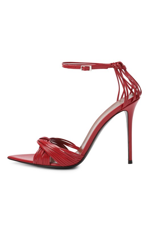 Кожаные босоножки Intrigo 105 Giuseppe Zanotti Design E500041 Красный  E500041 Фото 4