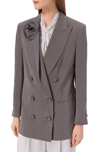 Шелковый жакет GIORGIO ARMANI, арт. GW002454/TE13824, фото 3