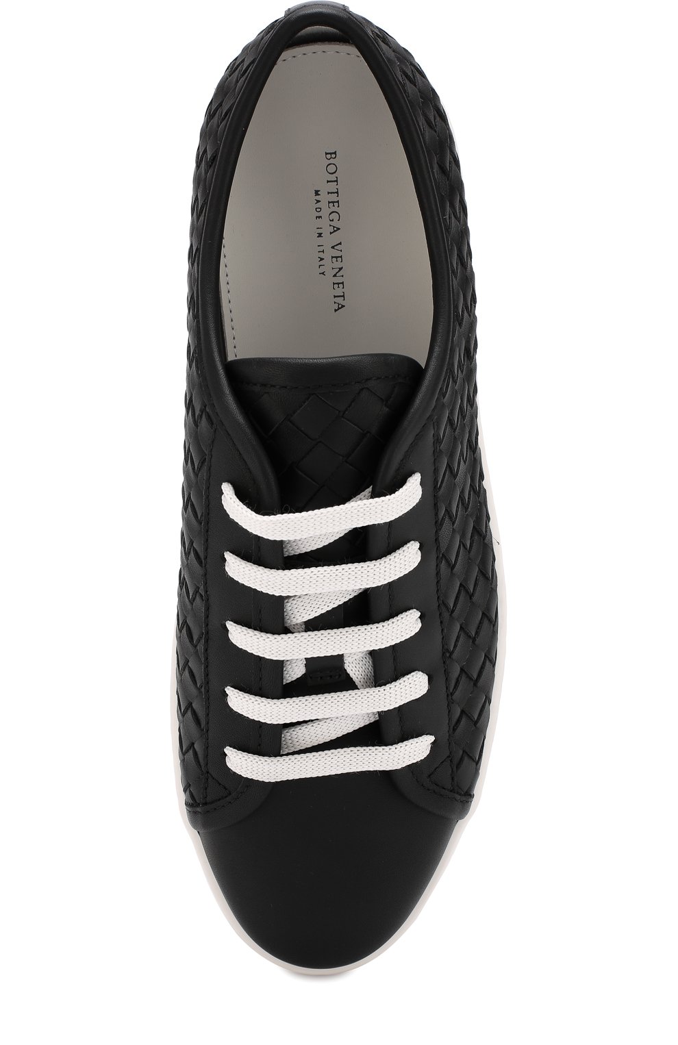 Кожаные кеды с плетением intrecciato BOTTEGA VENETA, арт. 522401/VT041, фото 5
