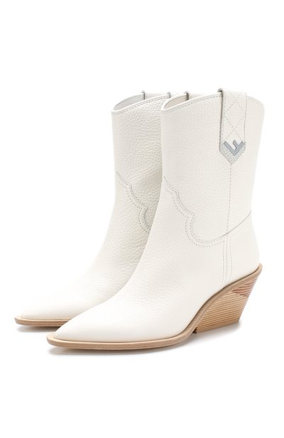 Кожаные сапоги на устойчивом каблуке FENDI, арт. 8T6785 A3SZ, фото 1