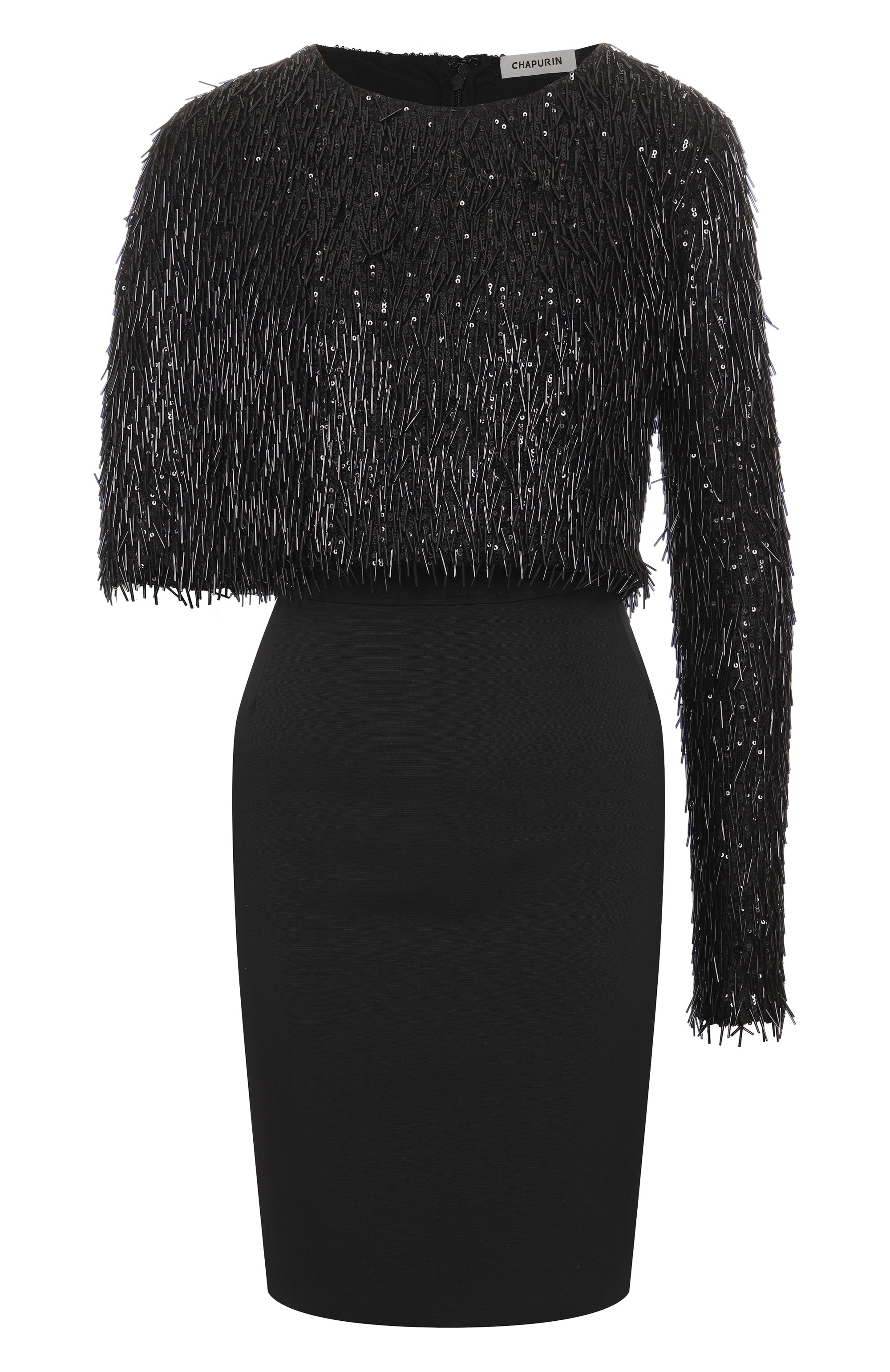 Платье с отделкой бисером и пайетками CHAPURIN, арт. D/20385/28763-М, фото 1