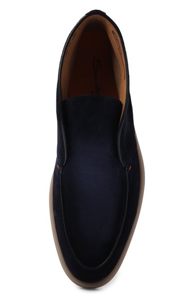 Замшевые ботинки detroit SANTONI темно-синего цвета по цене 93150 руб., арт. MGDG17823SASKEAA, фото 5 Замшевые ботинки detroit SANTONI, арт. MGDG17823SASKEAA, фото 5