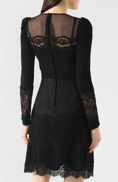 Приталенное платье DOLCE & GABBANA черного цвета по цене 254000 руб., арт. F6C2ST/FURDV, фото 4 Приталенное платье DOLCE & GABBANA, арт. F6C2ST/FURDV, фото 4