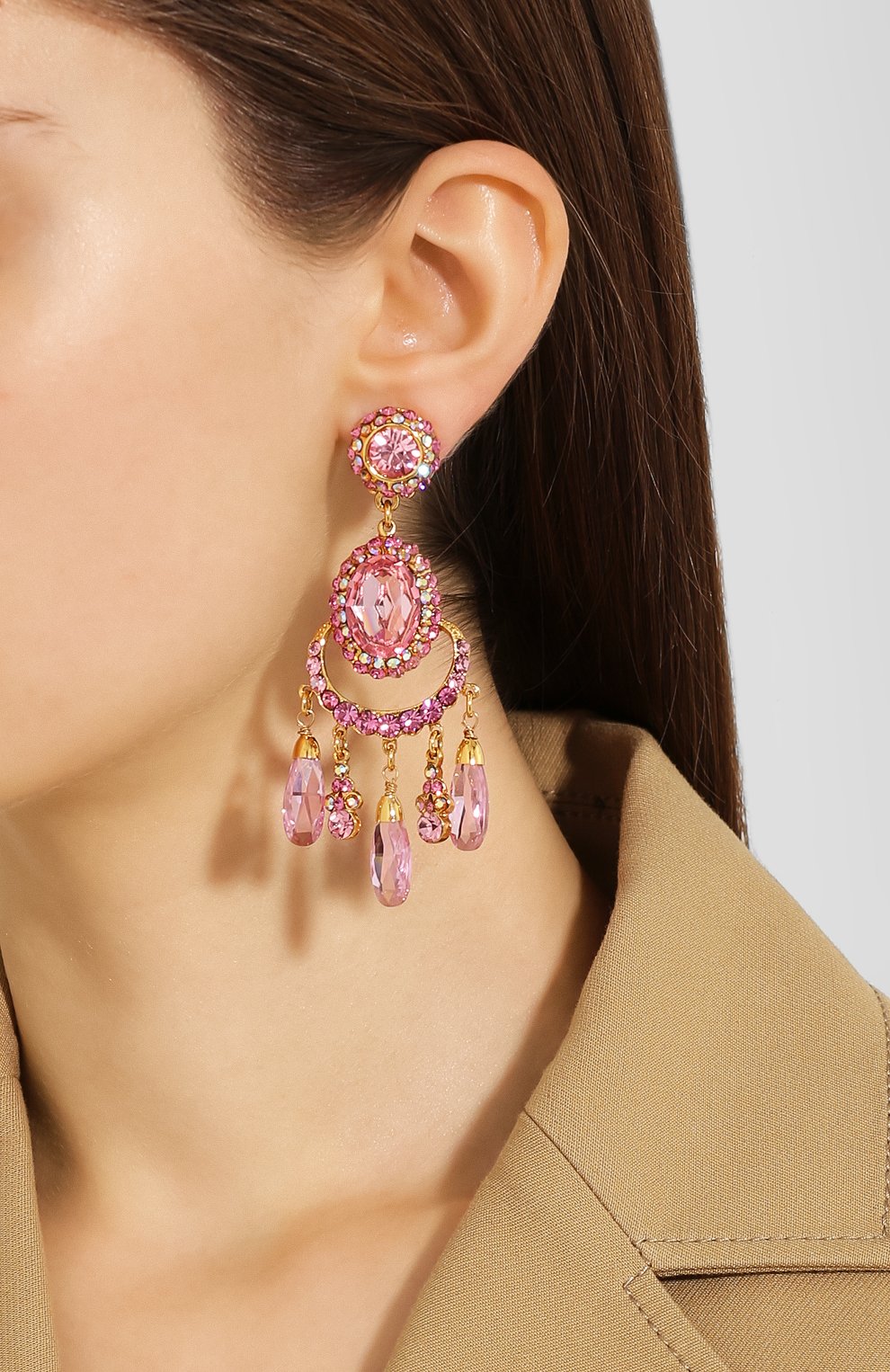 Серьги-клипсы LARISA BARRERA, арт. EE180PINK, фото 2