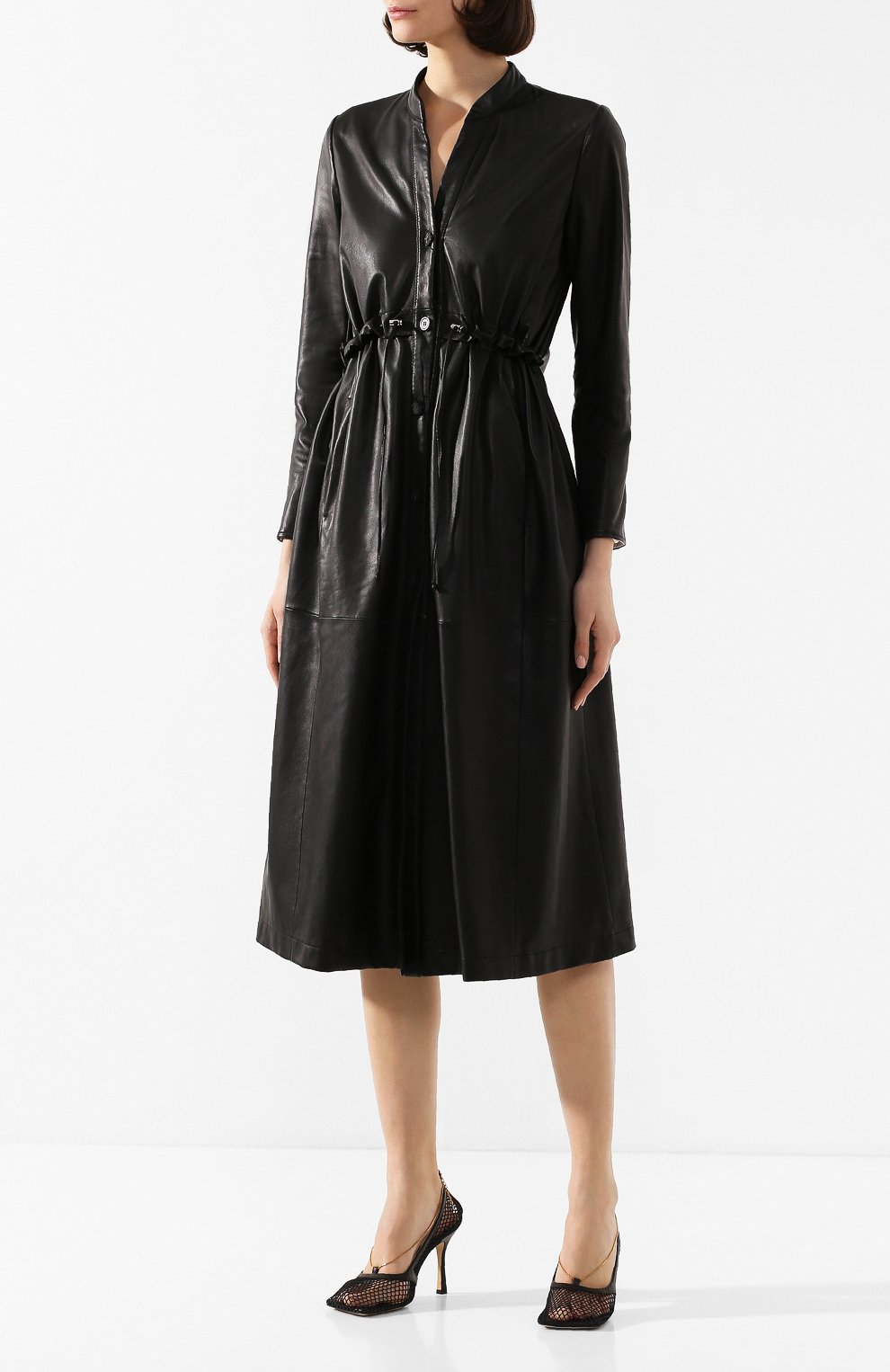 Кожаное пальто EMPORIO ARMANI, арт. 5NL01P/52P01, фото 3