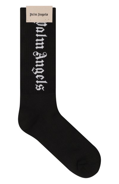 Мужские хлопковые носки PALM ANGELS, арт. PMRA001C99FAB0021001