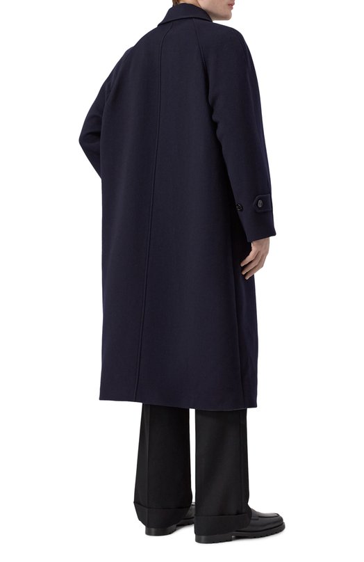 Пальто из шерсти и кашемира Valentino 7V3CAK00/2KA Синий  7V3CAK00/2KA Фото 4