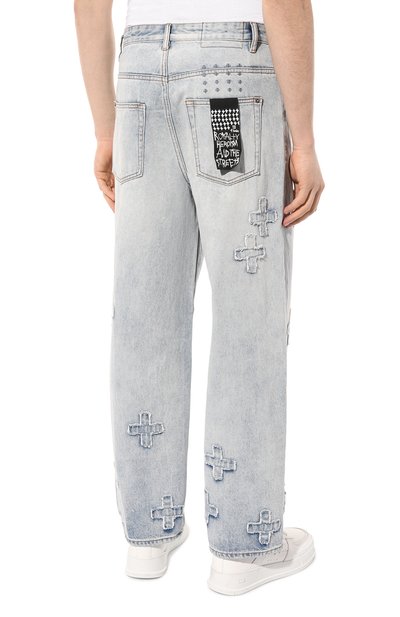 Джинсы KSUBI голубого цвета по цене 31900 руб., арт. MFA23DJ025, фото 4 Джинсы KSUBI, арт. MFA23DJ025, фото 4