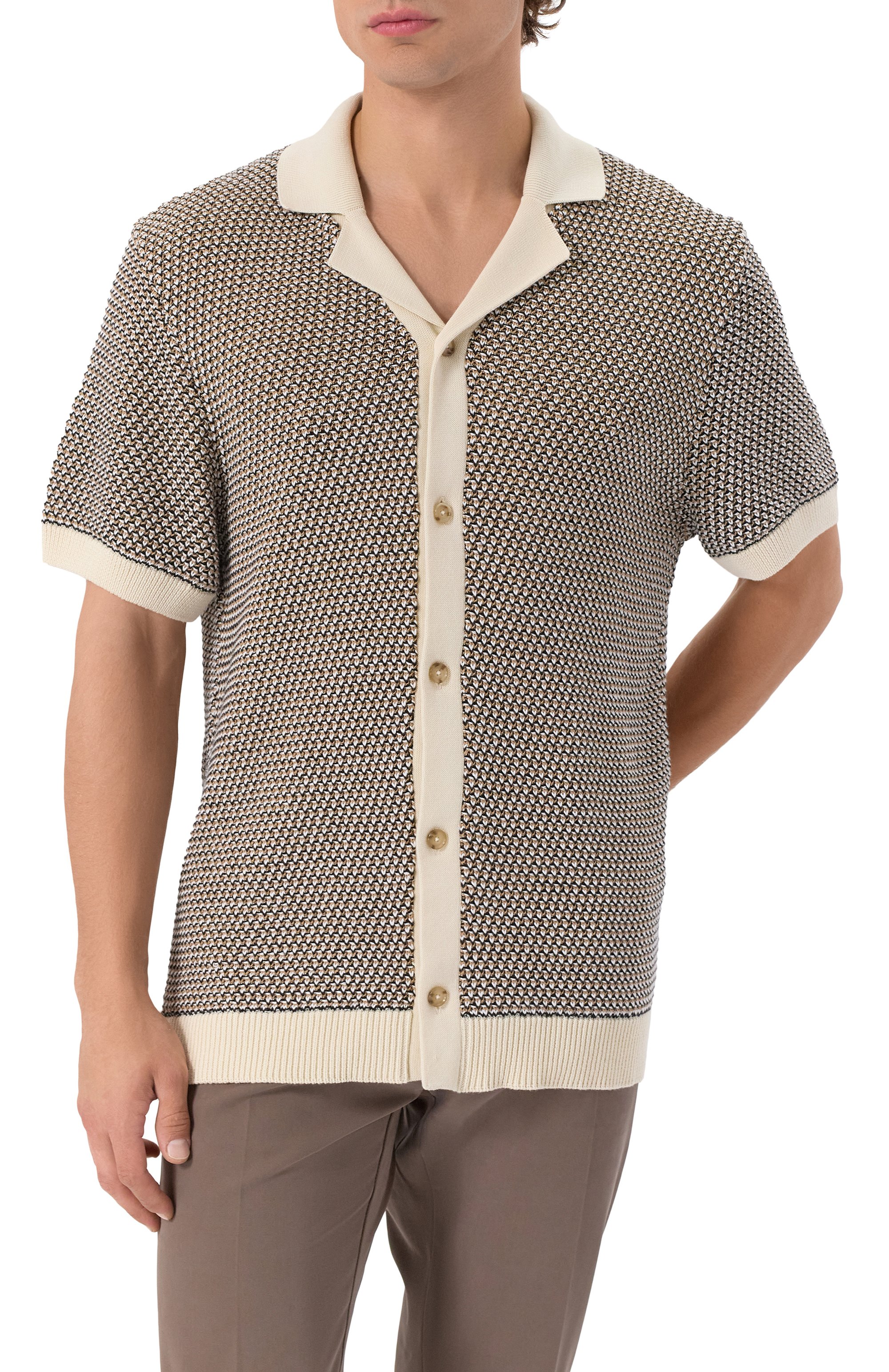 Хлопковая рубашка BOSS, арт. 50543163, фото 3