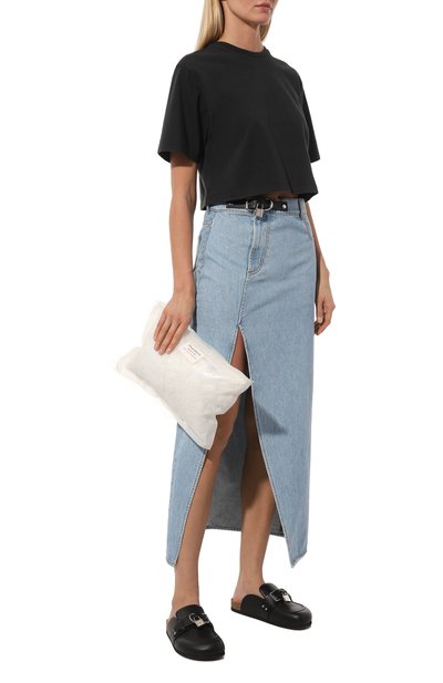 Хлопковая футболка 7 FOR ALL MANKIND, арт. JSLL5690BK, фото 2