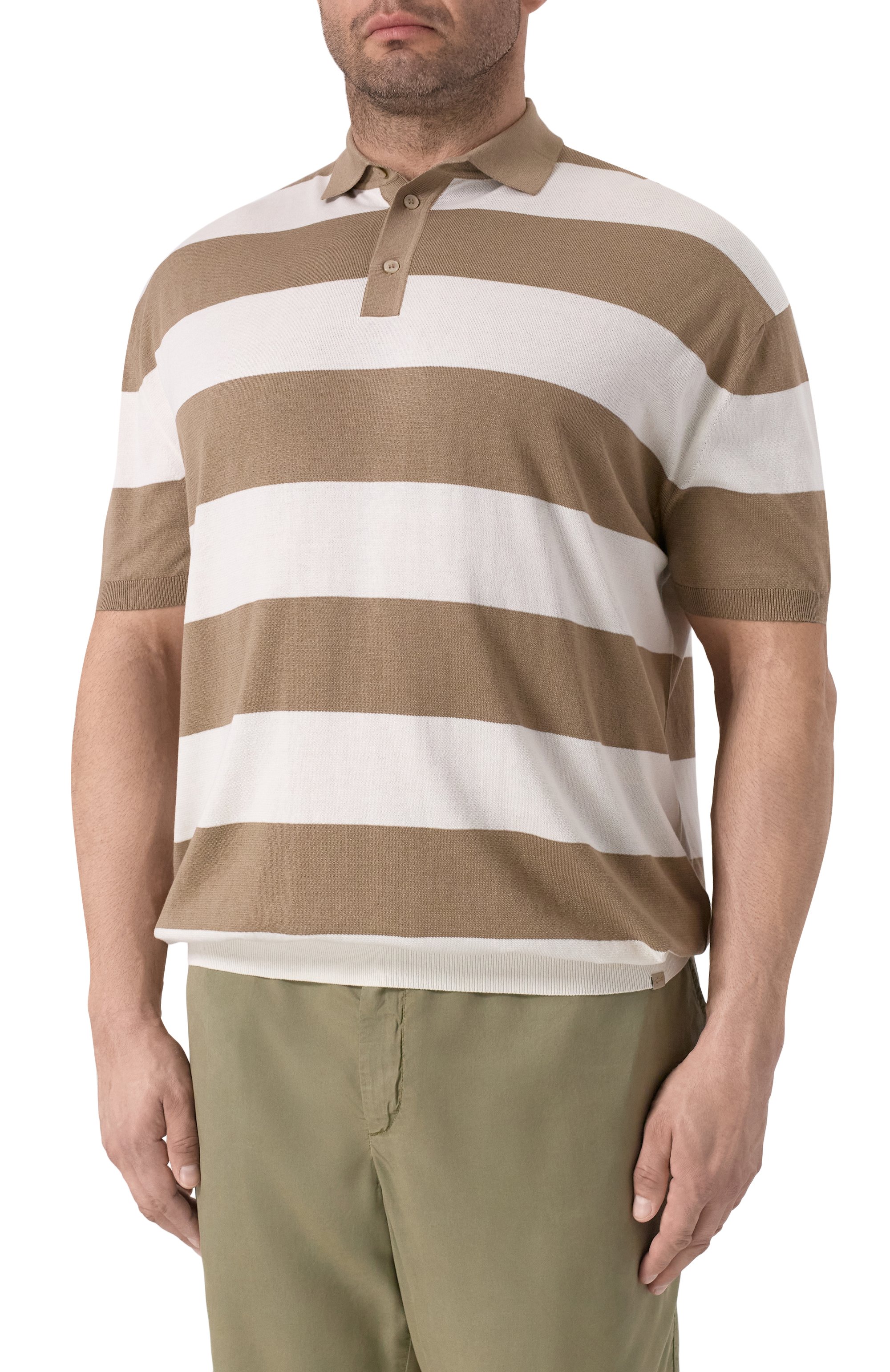 Поло из шелка и хлопка PAUL&SHARK, арт. 25411618/3XL, фото 3