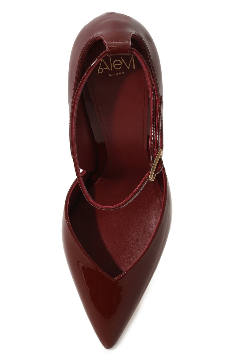 Женские кожаные туфли camilla 110 ALEVI MILANO бордового цвета, арт. L22W5001.U.0004301 | Фото 6 (Подошва: Плоская; Материал внутренний: Натуральная кожа; Каблук высота: Высокий; Каблук тип: Шпилька; Материал внешний: Натуральная кожа)
