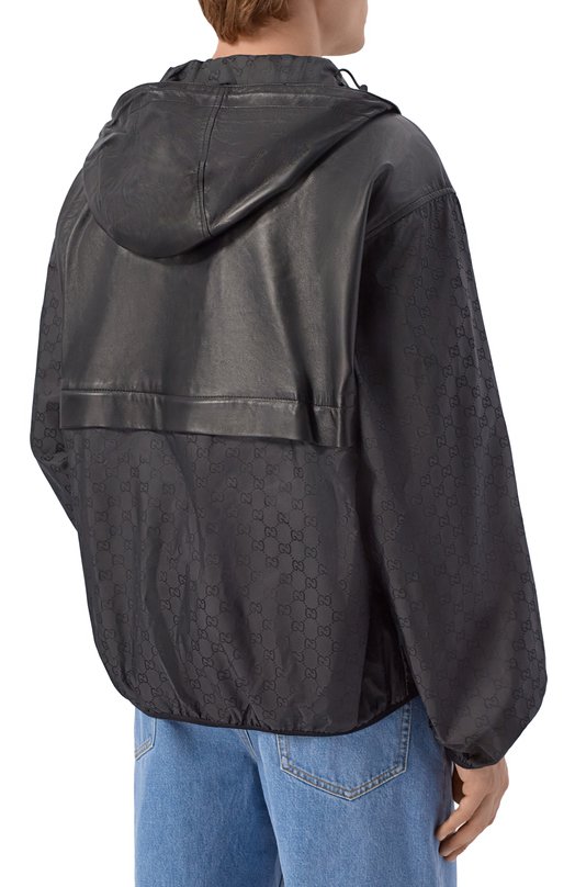 Кожаная куртка Gucci 847789/XNBCD Чёрный  847789/XNBCD Фото 4