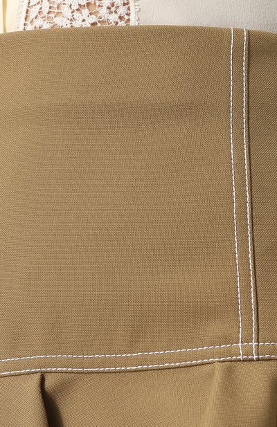 Однотонная мини-юбка с контрастной прострочкой CHLOÉ, арт. CHC18AJU03063, фото 5