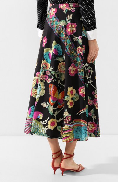Хлопковая юбка REDVALENTINO разноцветного цвета по цене 67550 руб., арт. TR0RA2Q5/508, фото 4 Хлопковая юбка REDVALENTINO, арт. TR0RA2Q5/508, фото 4