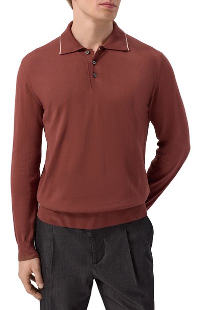 Хлопковое поло CANALI, арт. C1054/MK02261, фото 3