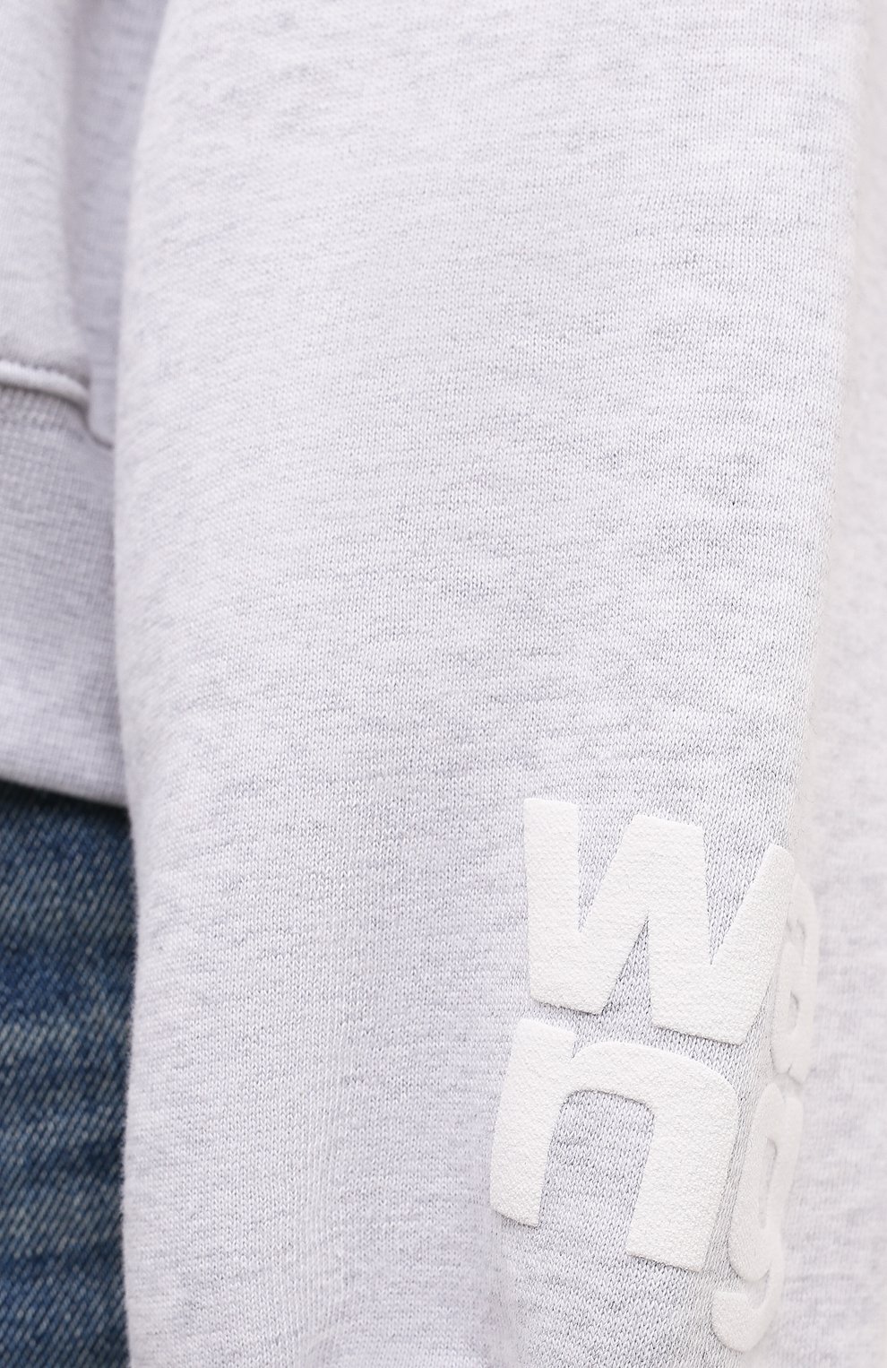 Хлопковое худи ALEXANDERWANG.T светло-серого цвета по цене 27600 руб., арт. 4CC3212053, фото 5 Хлопковое худи ALEXANDERWANG.T, арт. 4CC3212053, фото 5