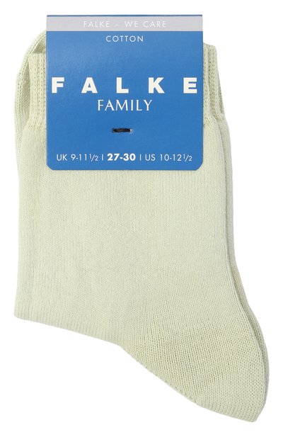 Хлопковые носки FALKE светло-зеленого цвета по цене 1885 руб., арт. 12998, фото 1 Хлопковые носки FALKE, арт. 12998, фото 1